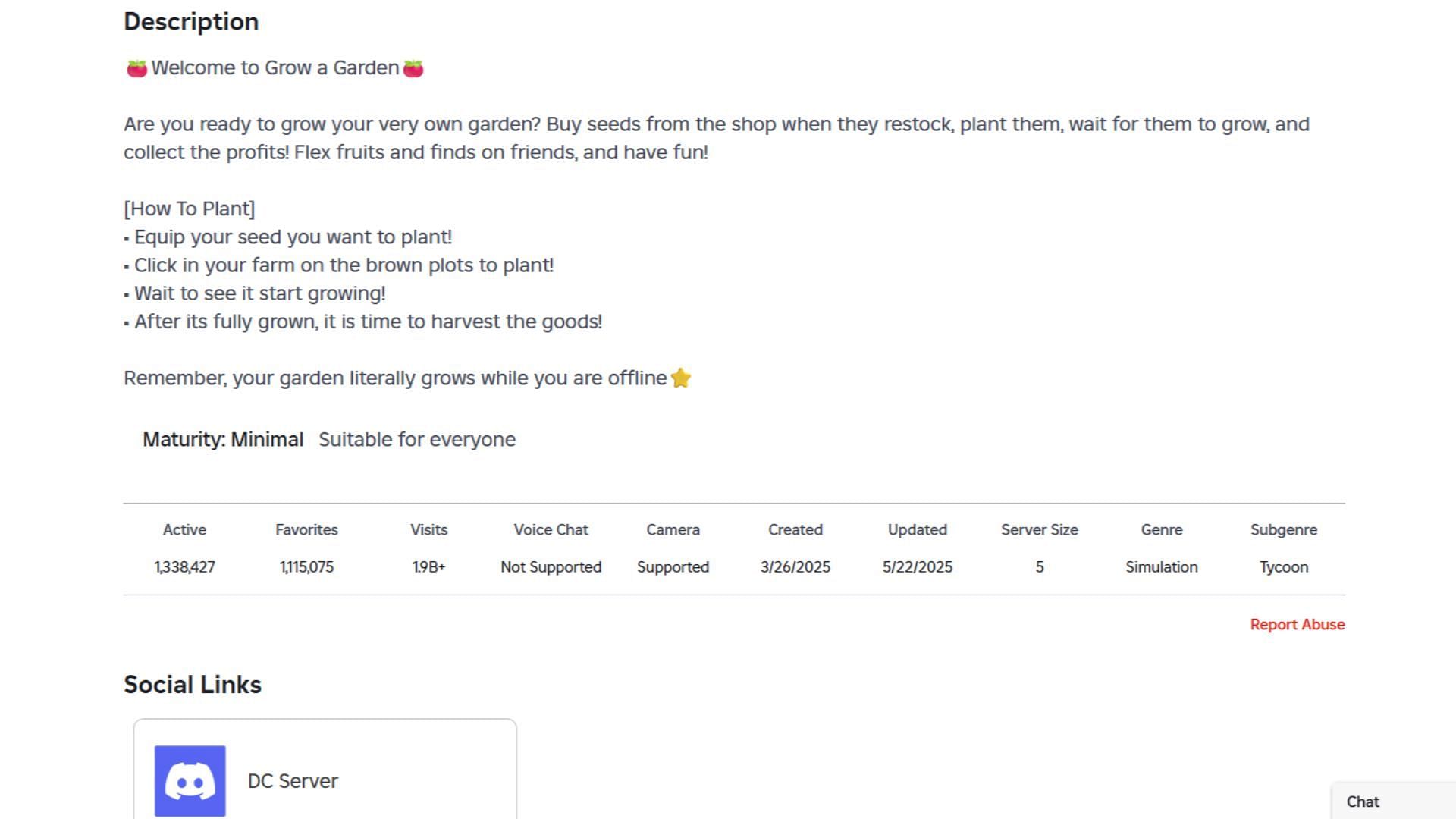 CCU can be viewed under the Active category (Image via Roblox)